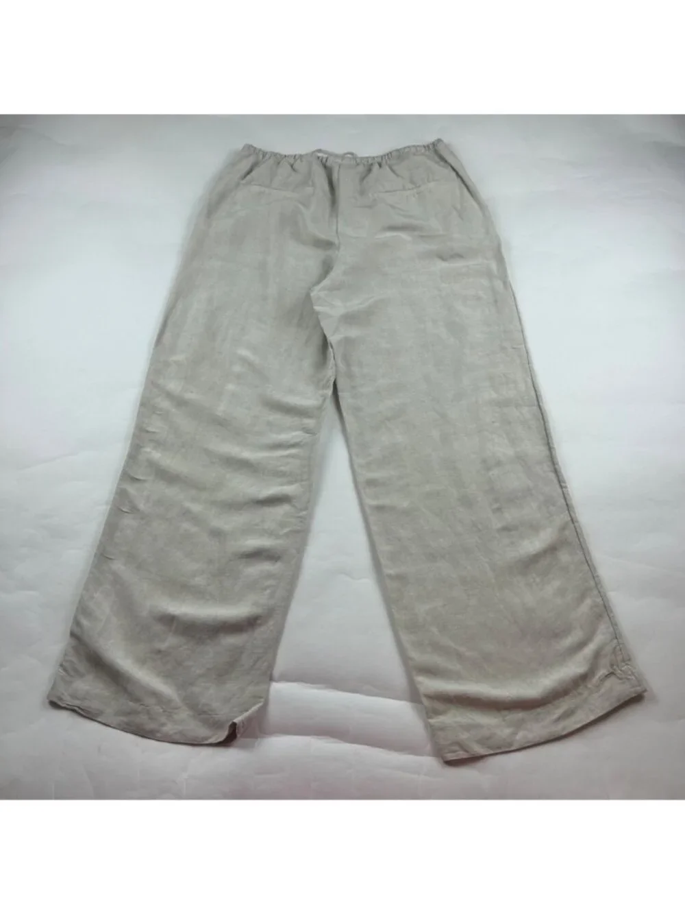 H&M Flax Linen Blend Wide Leg Lounge Pant M